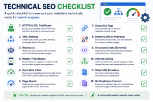 Technical SEO checklist for beginners website audit