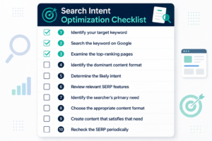 Search intent optimization checklist for beginners